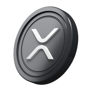 Ilustrație cu XRP pentru un material de prezentare dedicat criptomonedelor